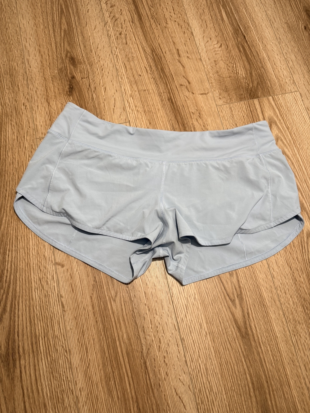 lululemon athletica Pale Blue Layered Running Shorts